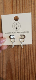 Sterling Silver Starfish Huggies