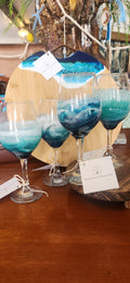 Ocean Resin Wine Glass