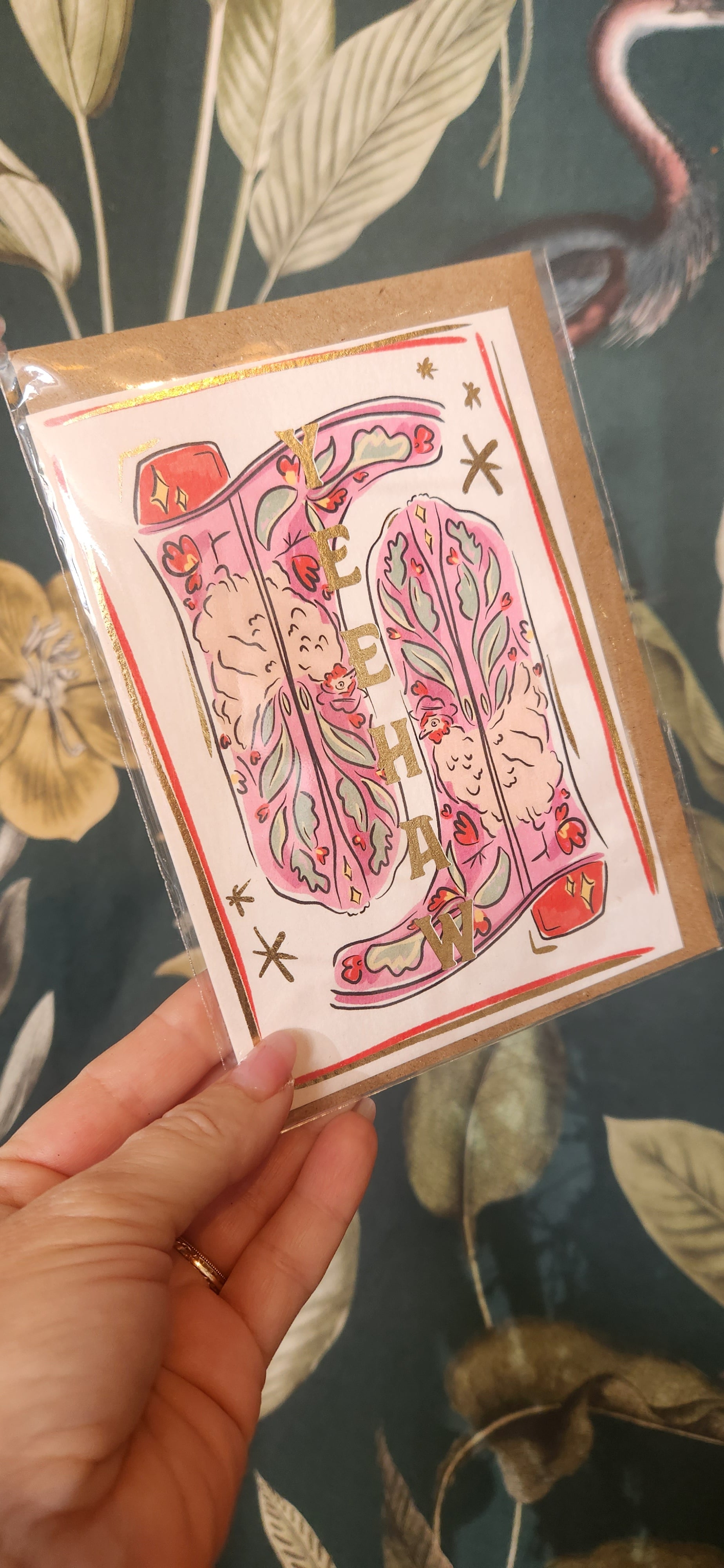 YeeHaw Foil Greeting Card