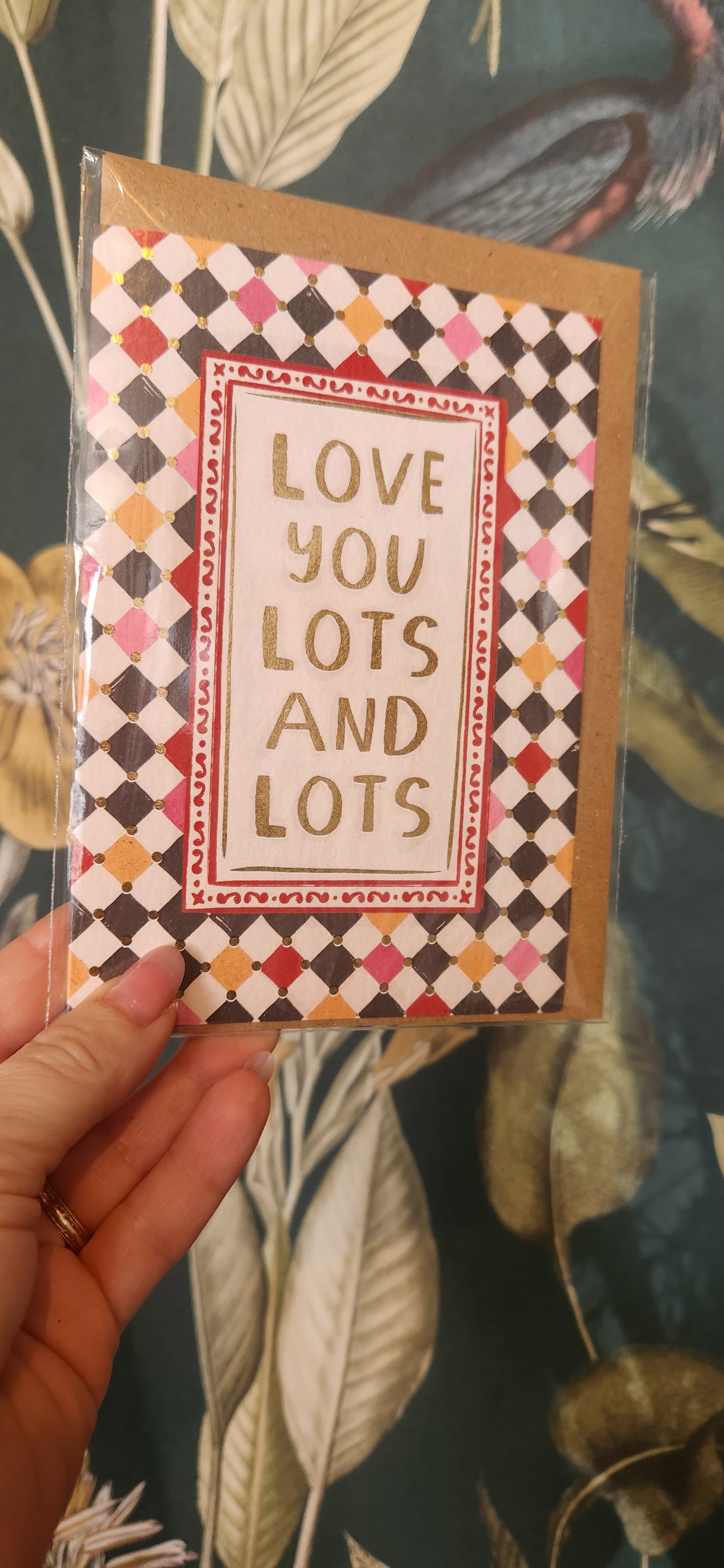 Love you Lots Foil Greeting Card