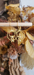 18k Gold Plated Flower Earrings