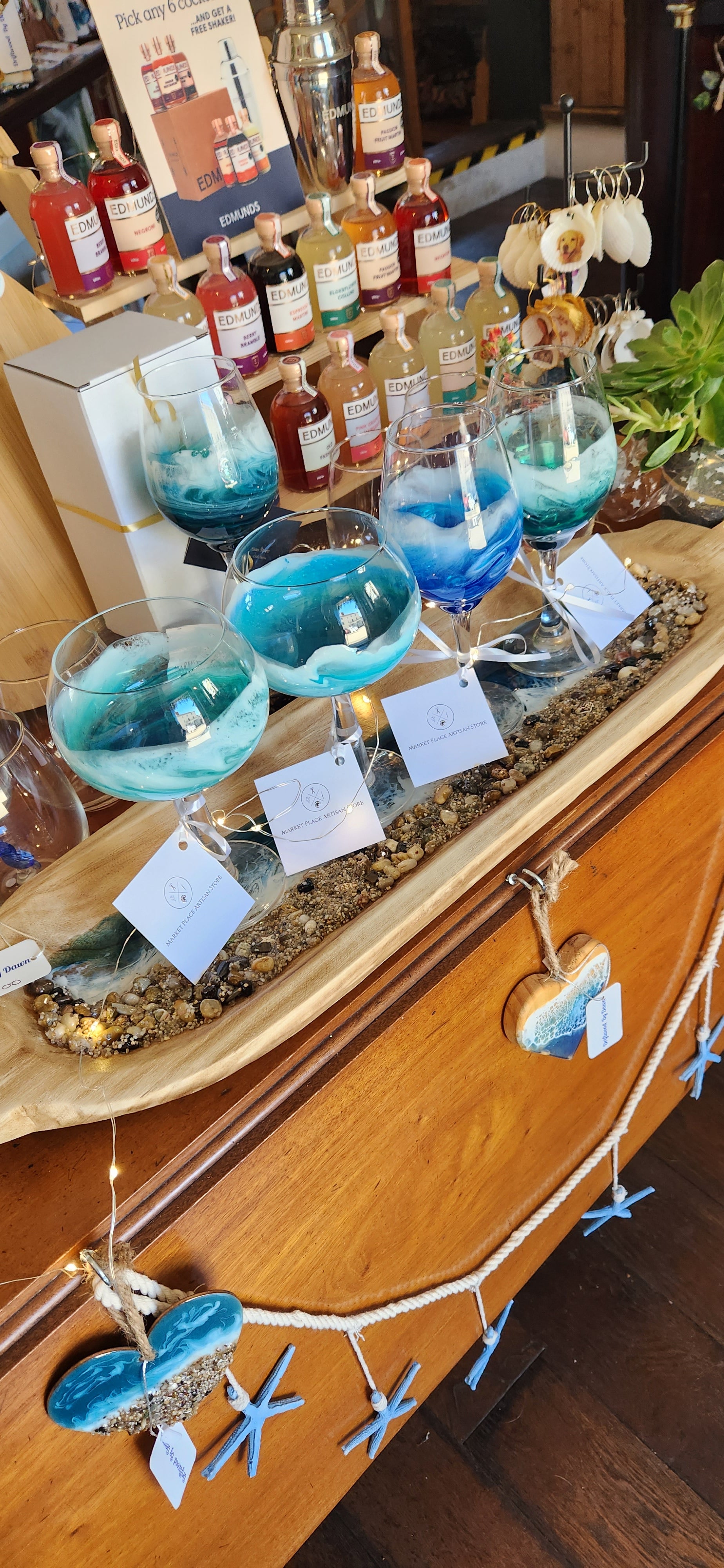 Ocean Resin Wine Glass