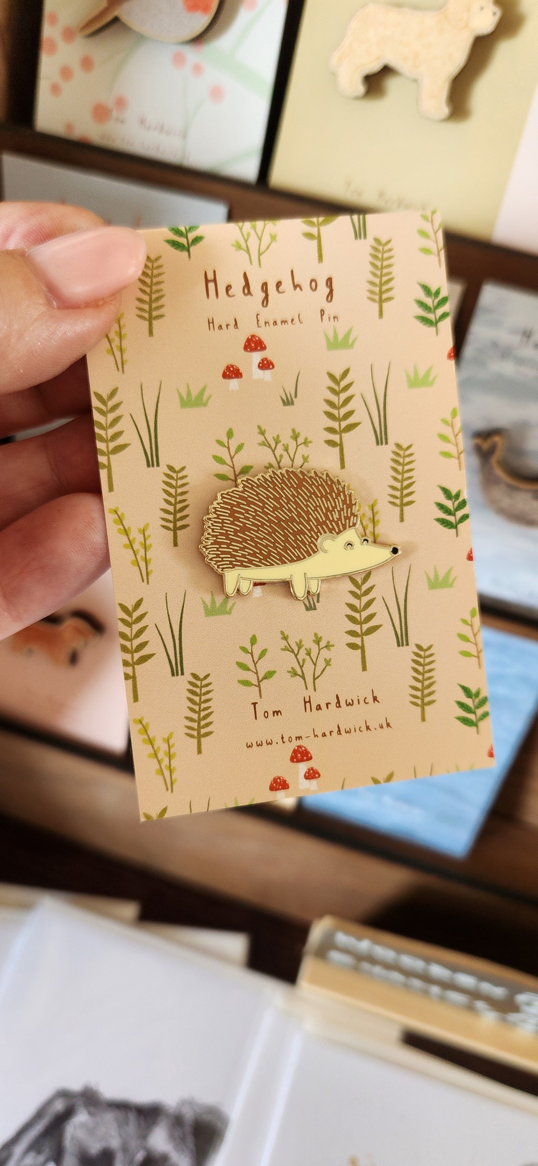 Hedgehog Enamel Pin