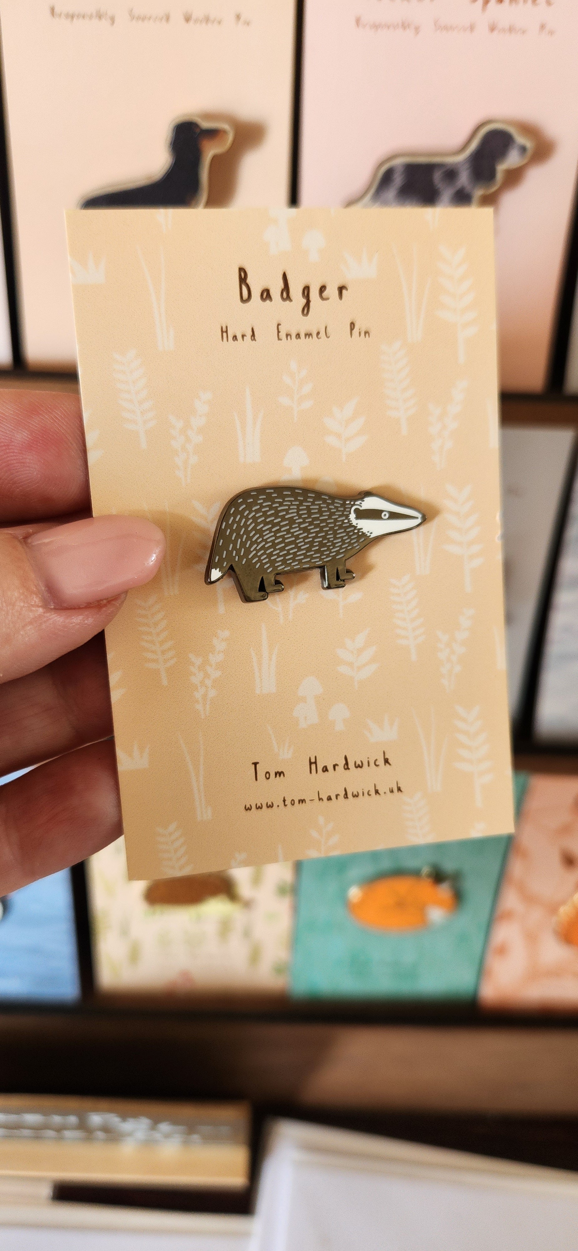 Badger Enamel Pin