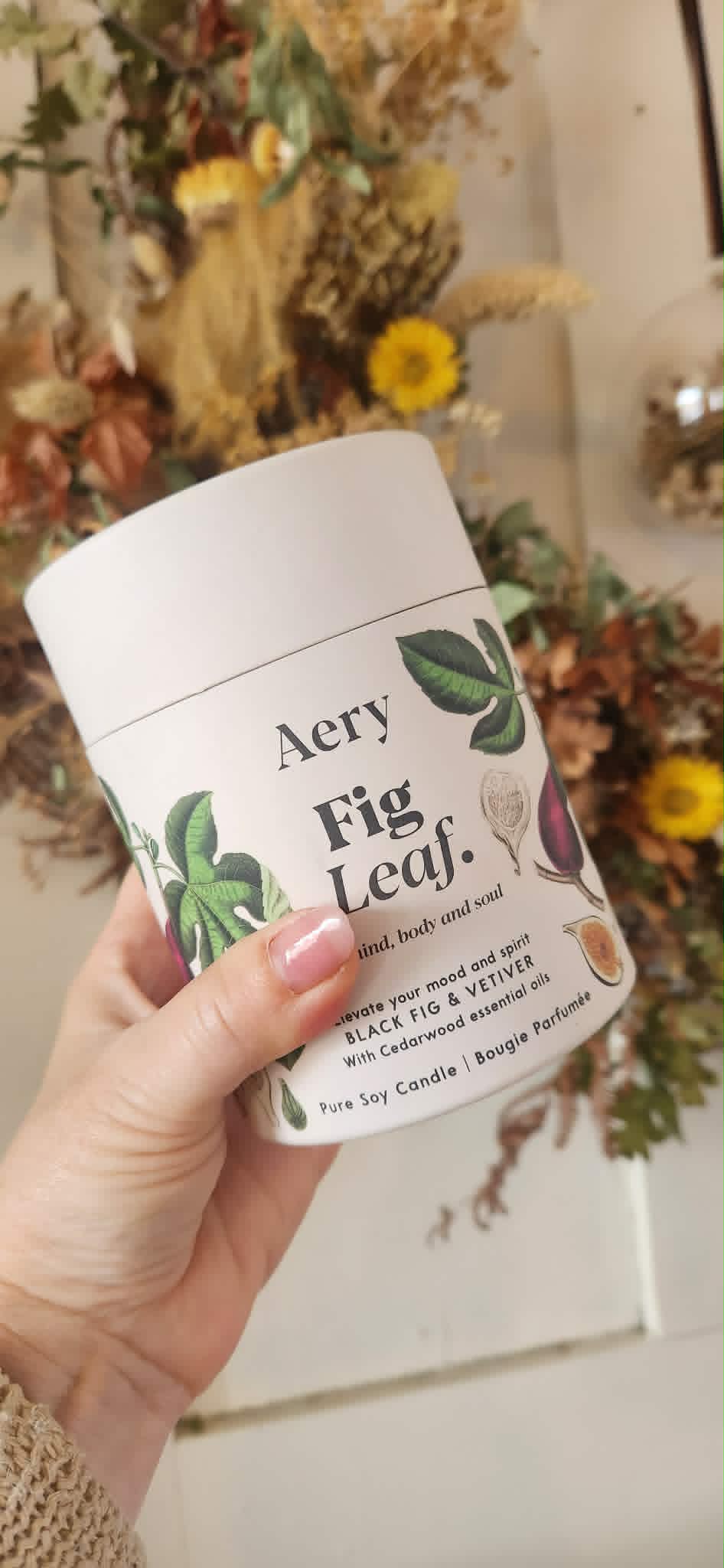 Aery Candle Fig Leaf